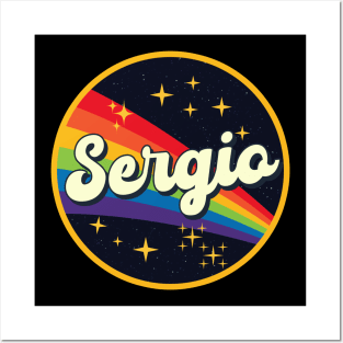 Sergio // Rainbow In Space Vintage Style Posters and Art